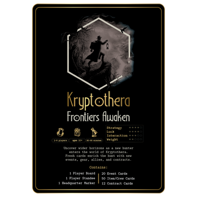 Kryptothera frontiers awaken expansion showing game details, player count, and contents