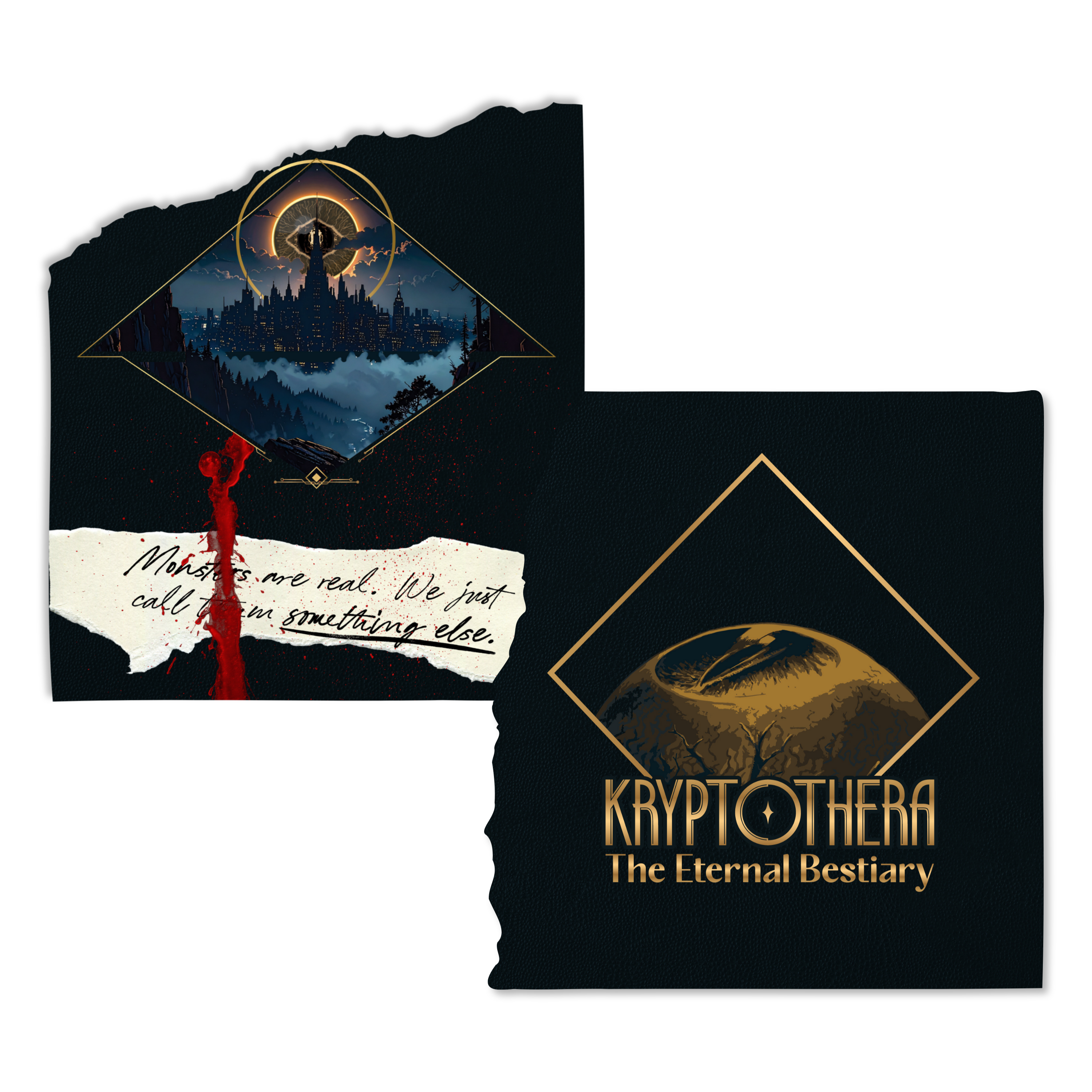 First internal pages of Kryptothera: The Eternal Bestiary lore companion book